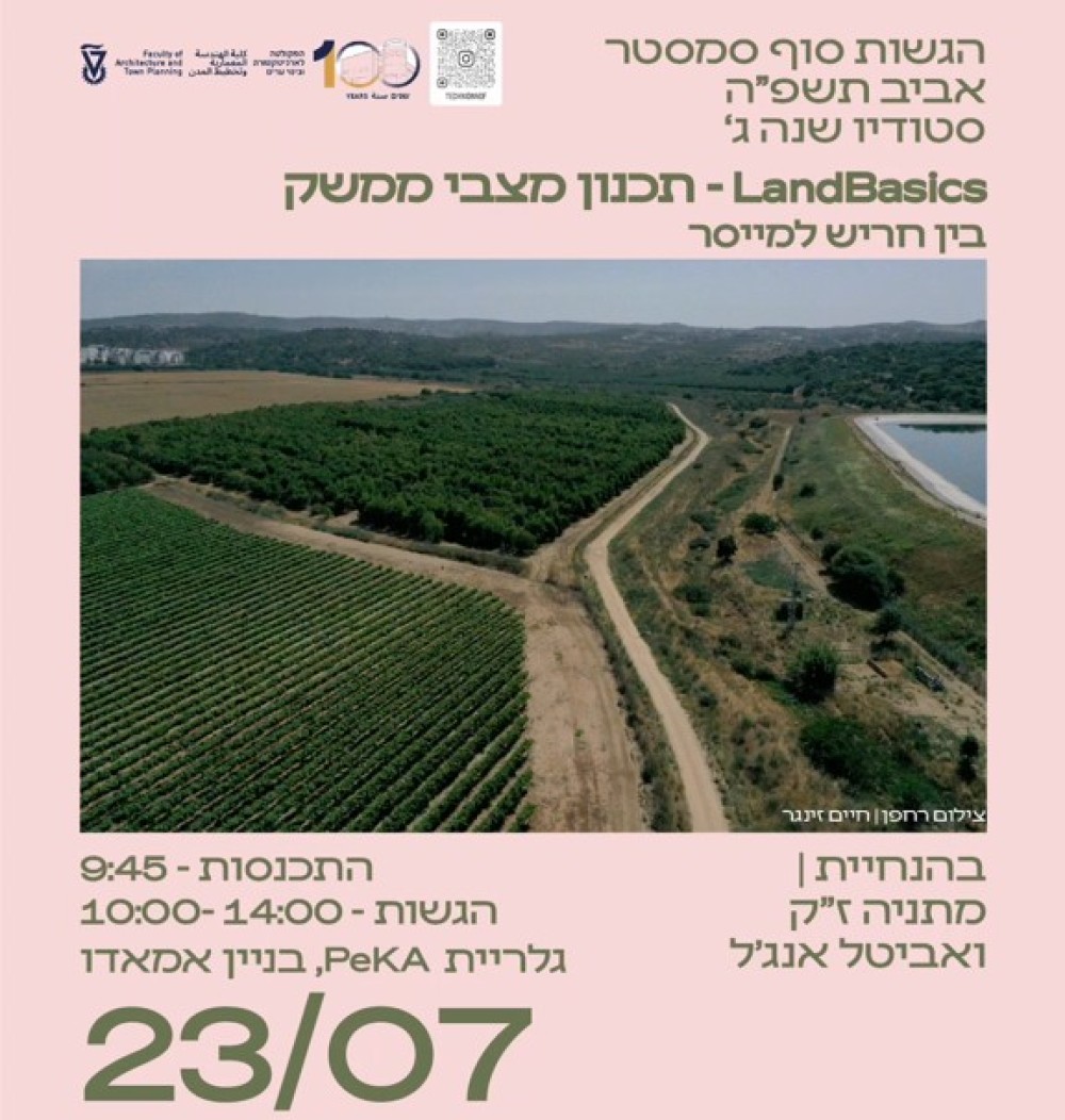 תכנון מצבי ממשק בין חריש למייסר: הגשות Landbasics שנה ג